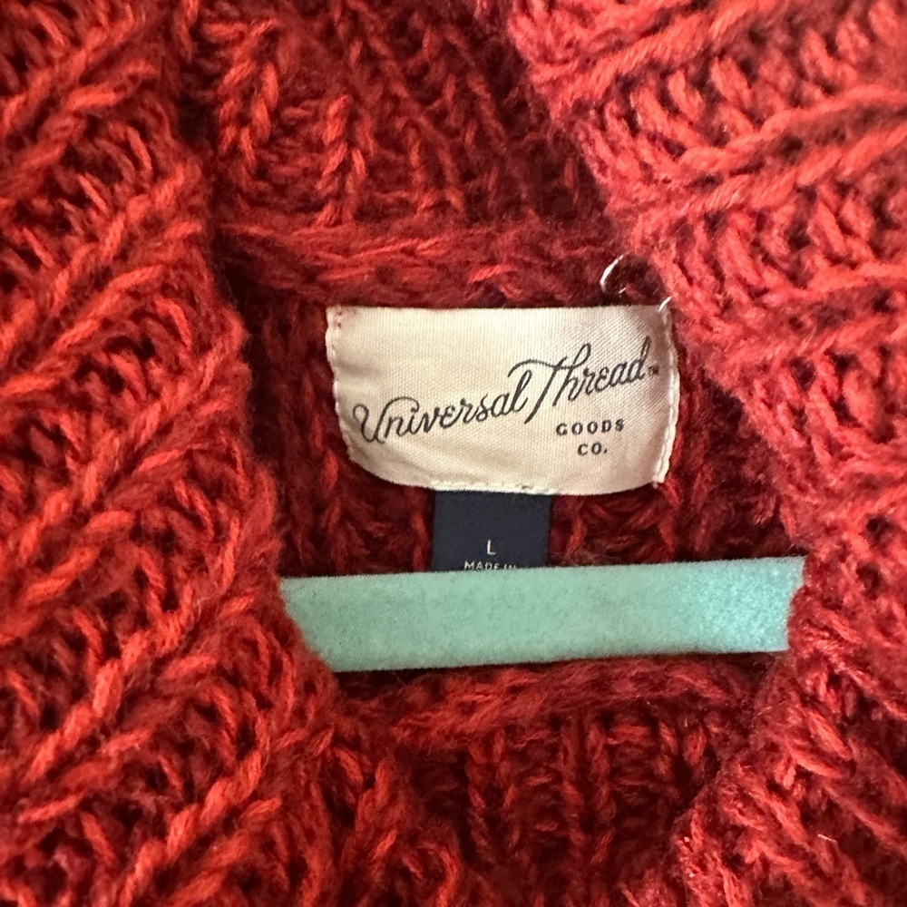 🌟SALE🌟 universal threads red turtleneck sweater size large - Picture 5 of 7